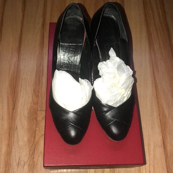 Salvatore Ferragamo Nero Calf Flesh Skin Lng - Picture 3 of 5